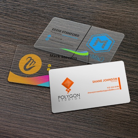 Print Plastic Business Cards Clear White Frosted Uprinting